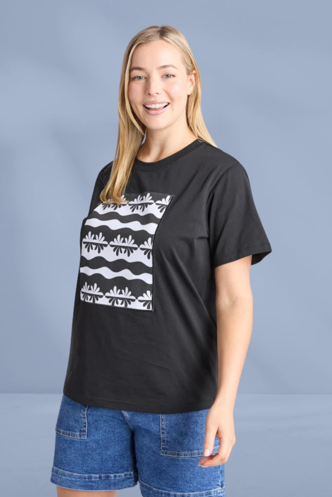 Elm Casa Tee Black From BoxHill
