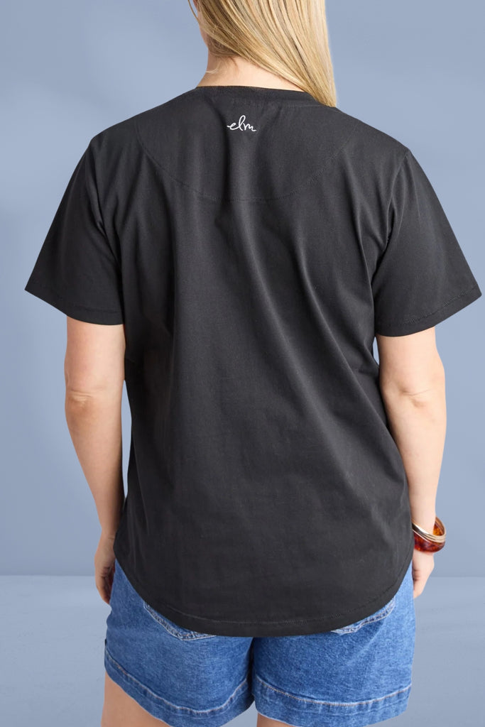 Elm Casa Tee Black From BoxHill