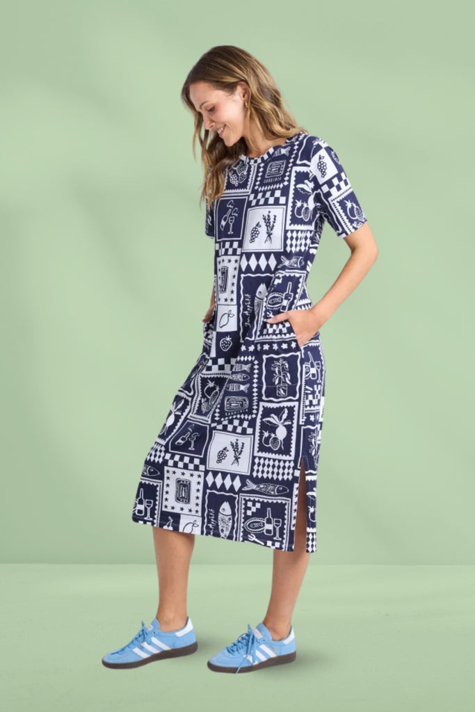 Elm Chin Chin Dress All Over Yardage Print From BoxHill