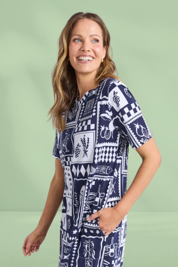 Elm Chin Chin Dress All Over Yardage Print From BoxHill