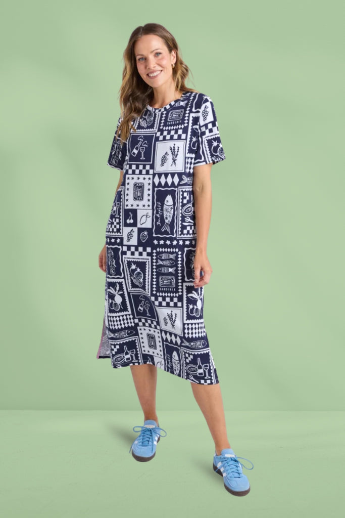 Elm Chin Chin Dress All Over Yardage Print From BoxHill