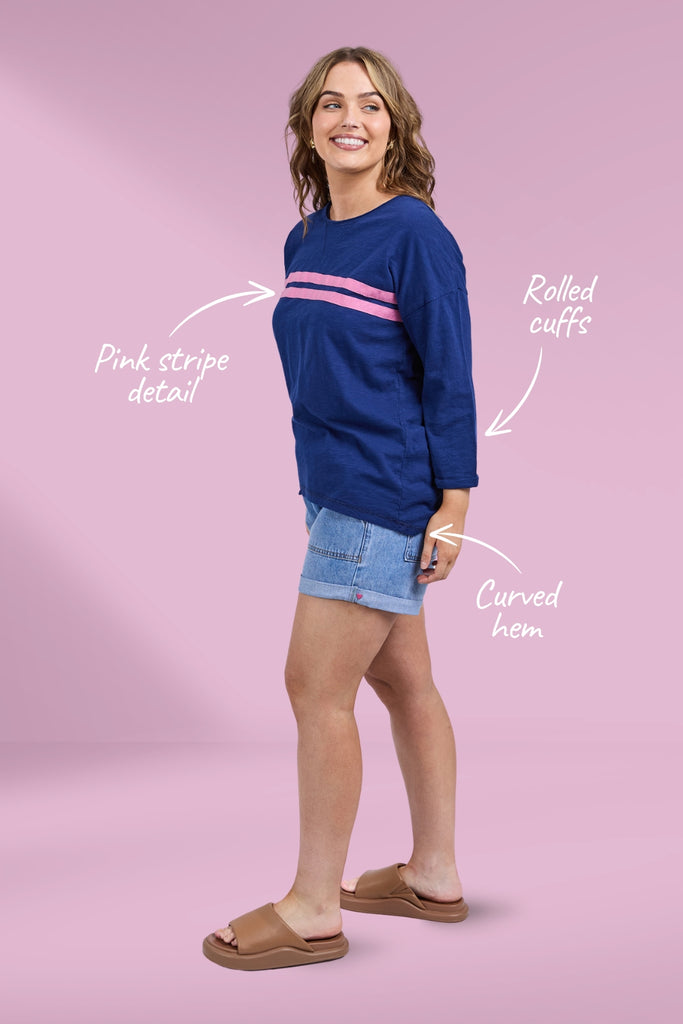 Elm Coco Sweat Blue Depths From BoxHill