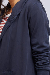 Elm Composure Hooded Cardi Navy From BoxHill