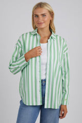 Elm Delia Stripe Shirt Meadow White Stripe From BoxHill