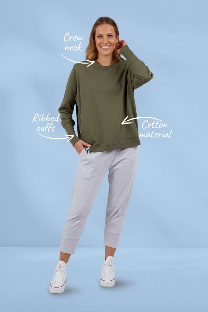 Elm Divine Crew Khaki From BoxHill