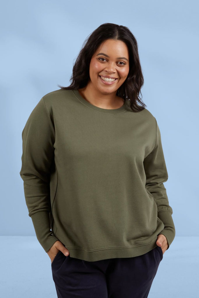 Elm Divine Crew Khaki From BoxHill