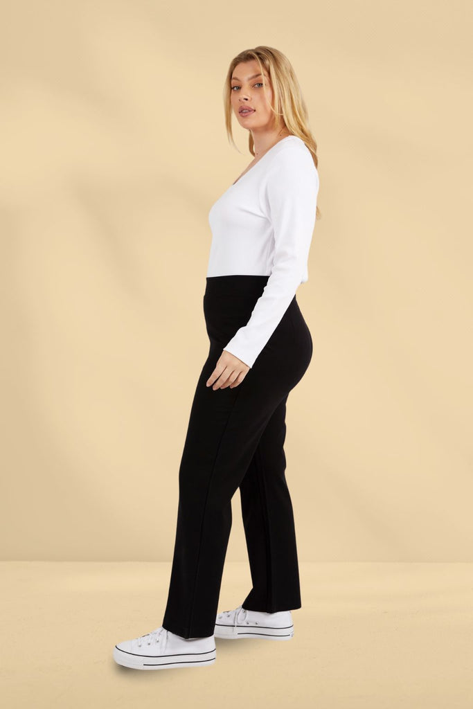 Elm Dylan Flare Pants Black From BoxHill