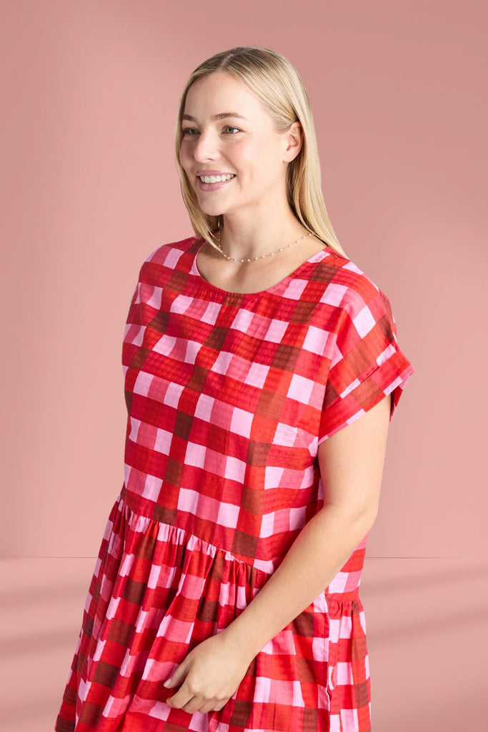 Elm Edin Short Sleeve Dress Poppy From BoxHill