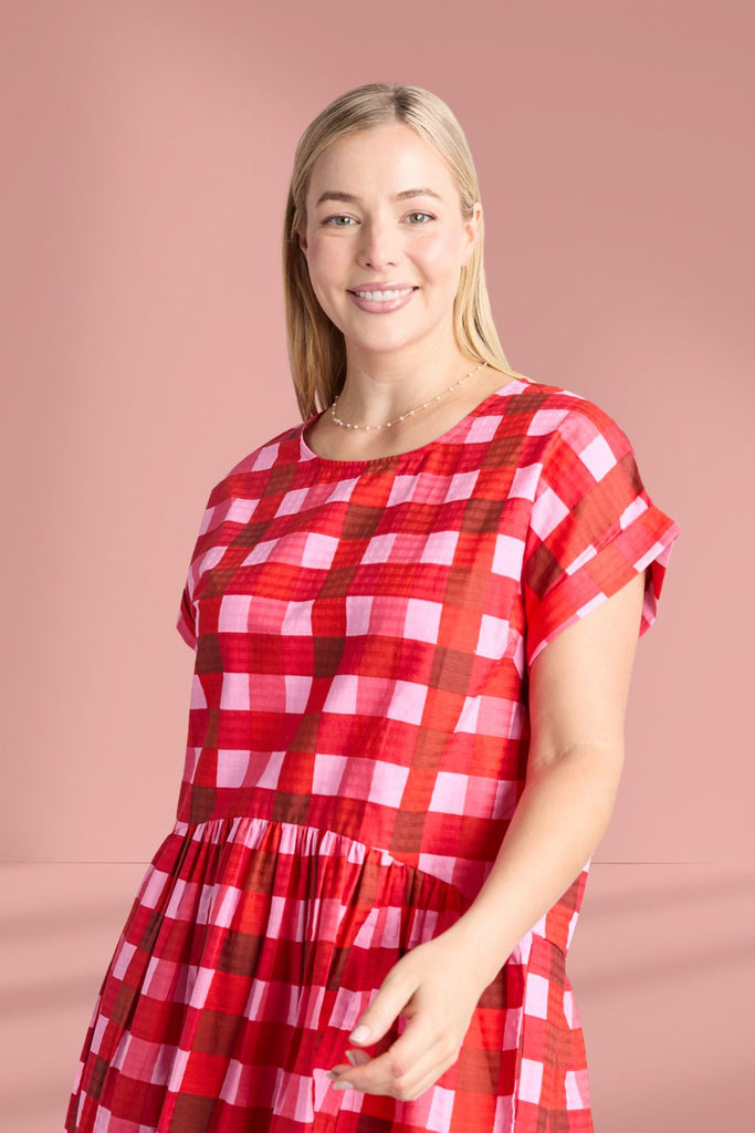 Elm Edin Short Sleeve Dress Poppy From BoxHill