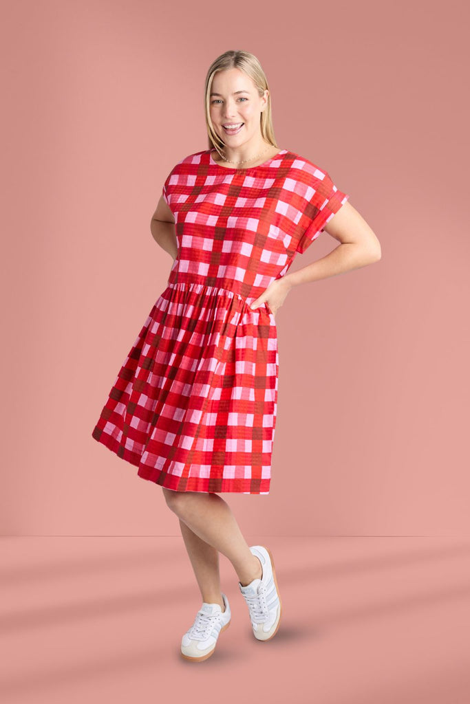 Elm Edin Short Sleeve Dress Poppy From BoxHill