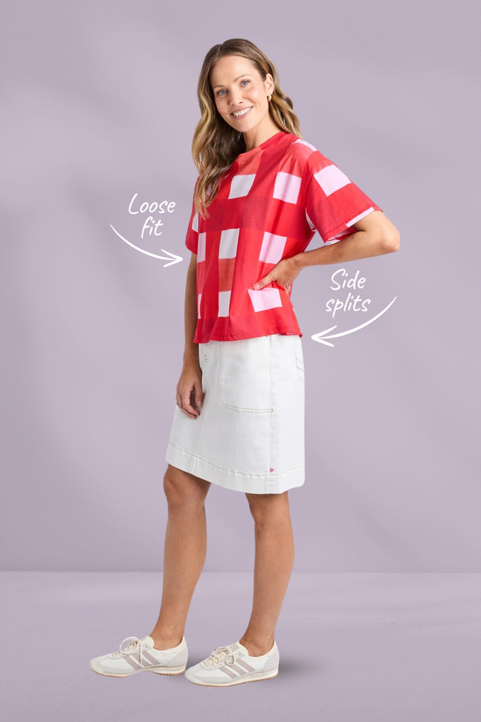 Elm Edin Tee All Over Yardage Print From BoxHill