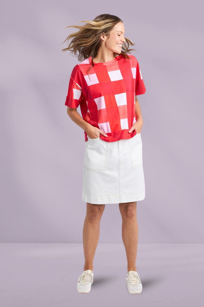 Elm Edin Tee All Over Yardage Print From BoxHill