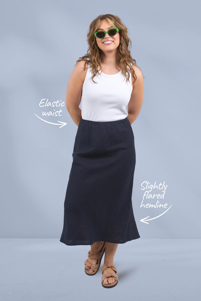 Elm Eleni Skirt Dark Sapphire From BoxHill