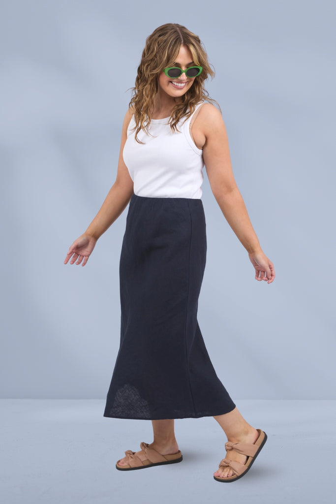 Elm Eleni Skirt Dark Sapphire From BoxHill