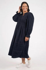 Elm Fennel Dress Navy From BoxHill