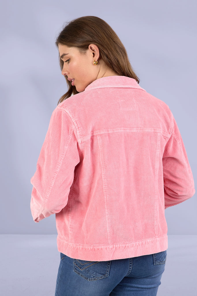 Elm Fleur Cord Jacket Charm Pink From BoxHill