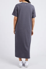 Elm Floweret Tee Dress Washed Black From BoxHill