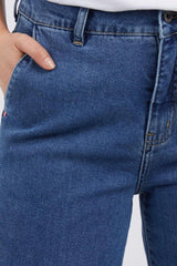 Elm Izzy Wide Leg Jeans Dark Blue Wash From BoxHill