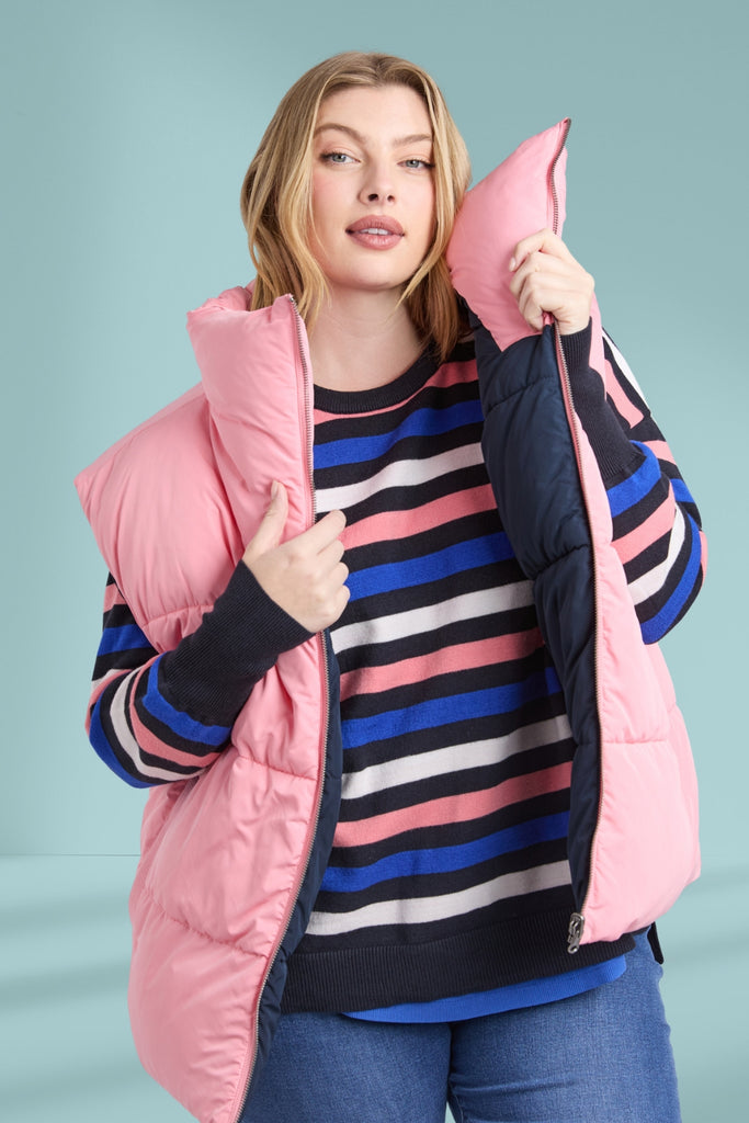 Elm Kit Puffer Vest Charm Pink From BoxHill