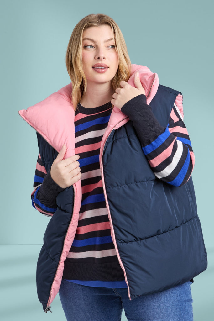 Elm Kit Puffer Vest Charm Pink From BoxHill