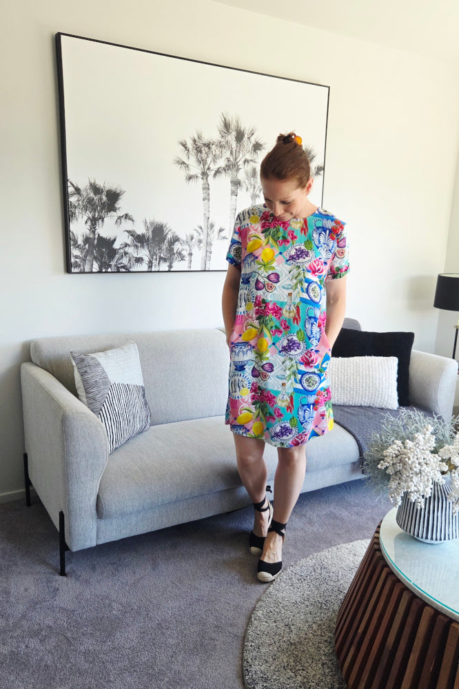 Elm Lala Land Shift Dress All Over Print Elm