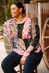 Elm Linear Floral Crew Multi From BoxHill