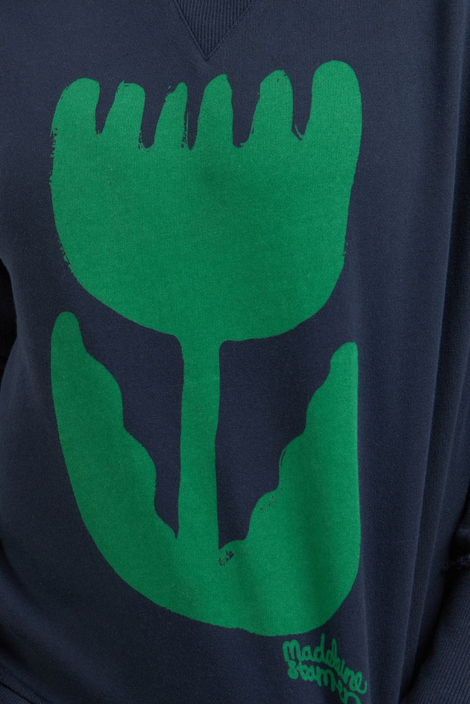 Elm Madeleine Stamer Crew Navy From BoxHill