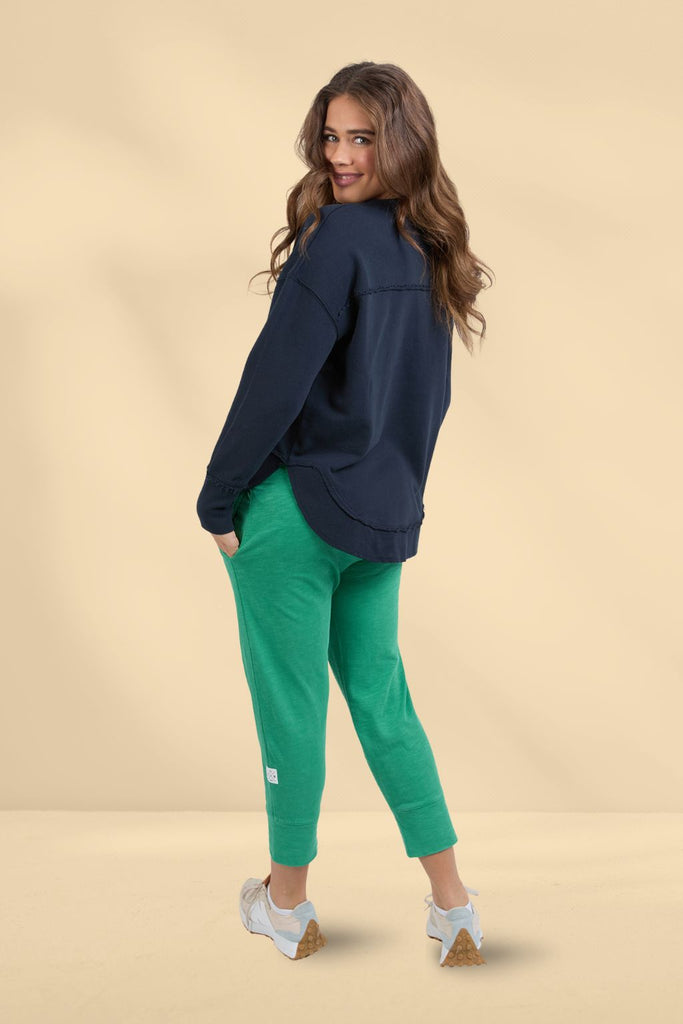 Elm Madeleine Stamer Crew Navy From BoxHill