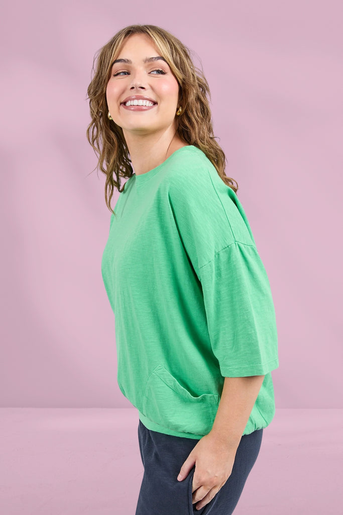 Elm Maizie Sweat Spring Green From BoxHill