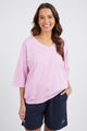 Elm Maizie Vee Neck Tee Lilac From BoxHill