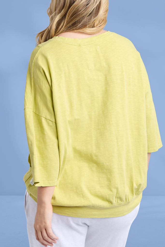 Elm Mazie Sweat Lime Green From BoxHill