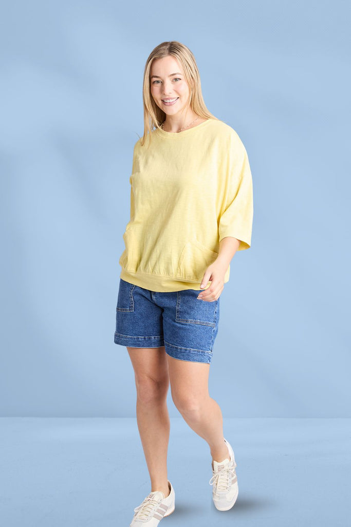 Elm Mazie Sweat Pale Banana From BoxHill