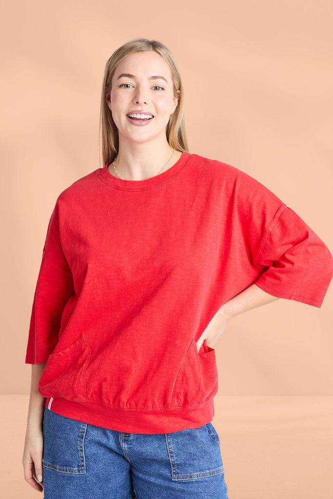 Elm Mazie Sweat Poppy From BoxHill