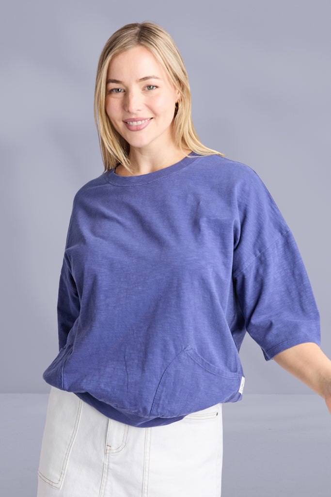 Elm Mazie Sweat Vintage Blue From BoxHill