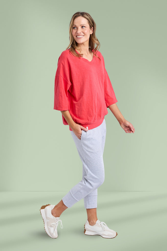 Elm Mazie Vee Neck Cayenne From BoxHill