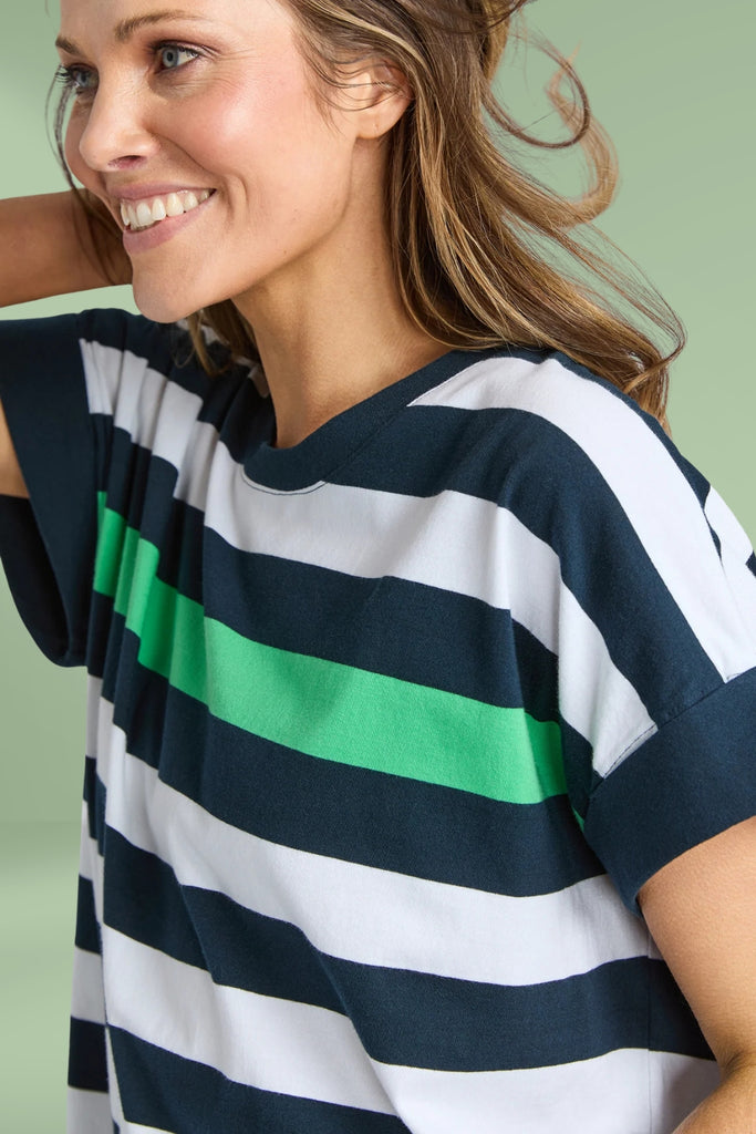 Elm Mckinley Dress Navy And White Stripe From BoxHill