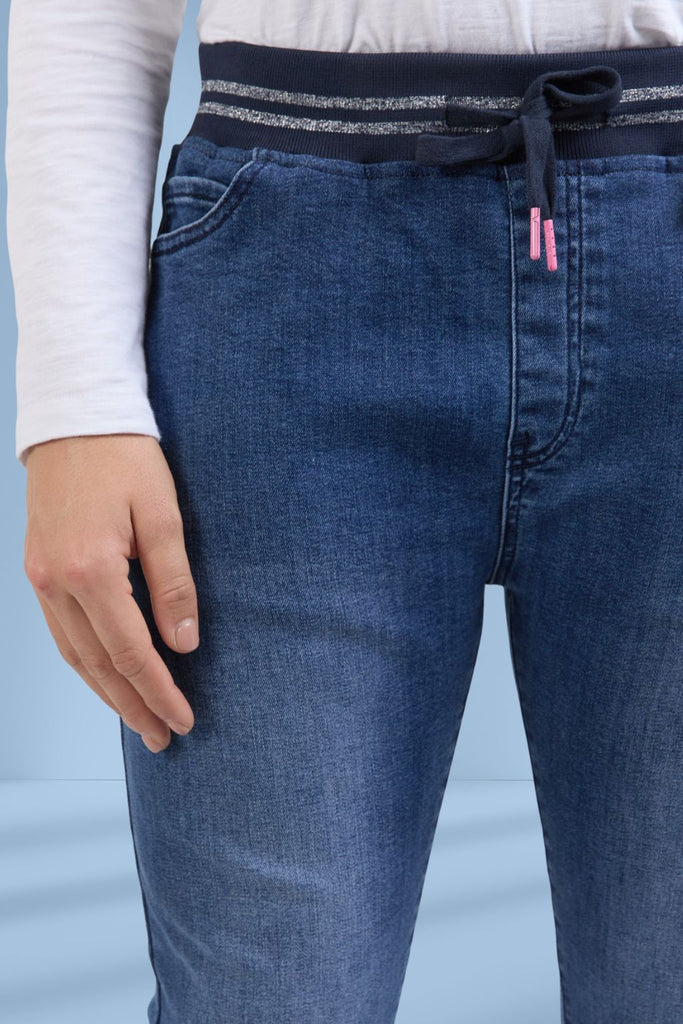 Elm Melody Denim Jogger Jeans Dark Blue Wash From BoxHill