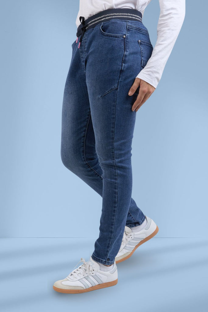Elm Melody Denim Jogger Jeans Dark Blue Wash From BoxHill