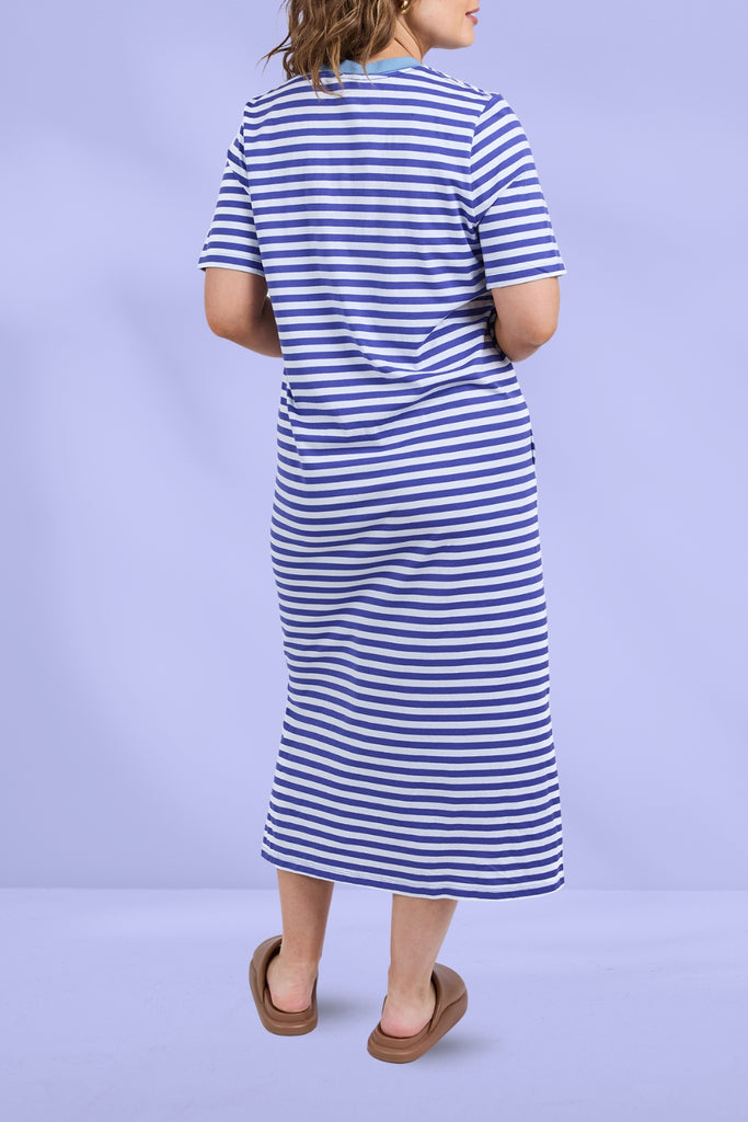 Elm Merry Tee Dress Ocean Blue From BoxHill
