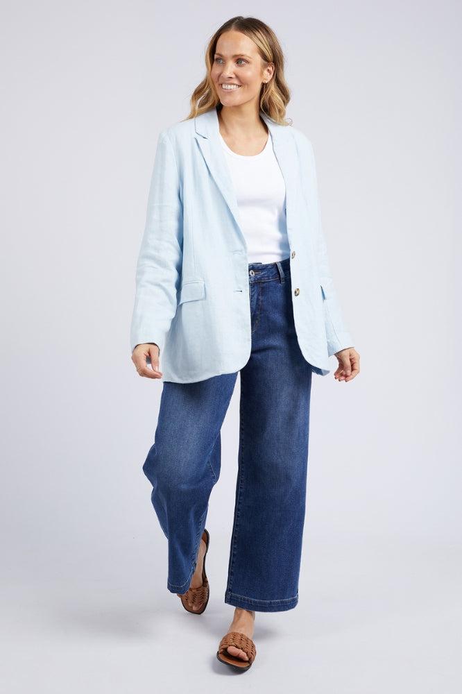 Elm Millie Blazer Pale Blue From BoxHill