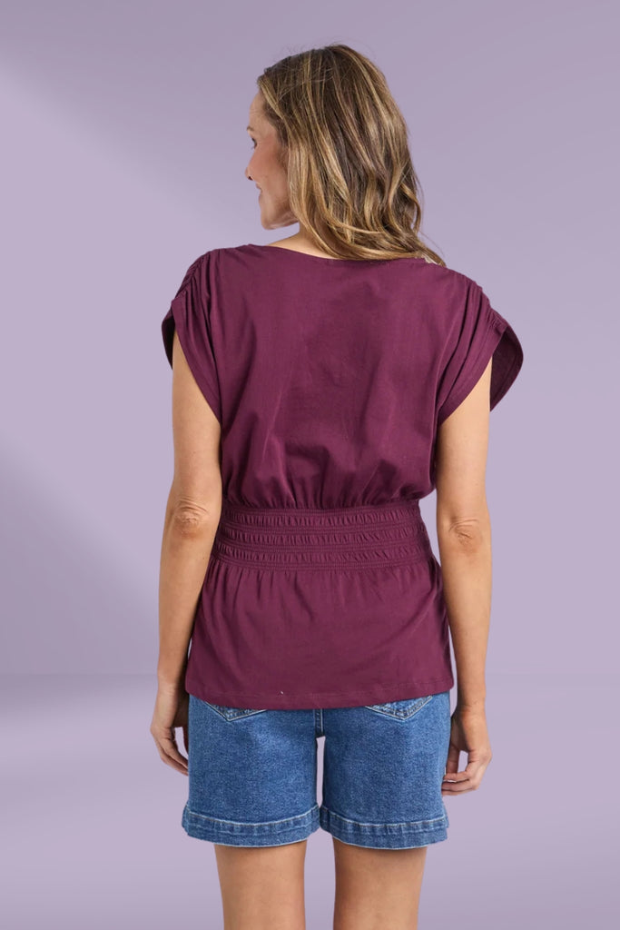 Elm Nelle Tee Merlot From BoxHill