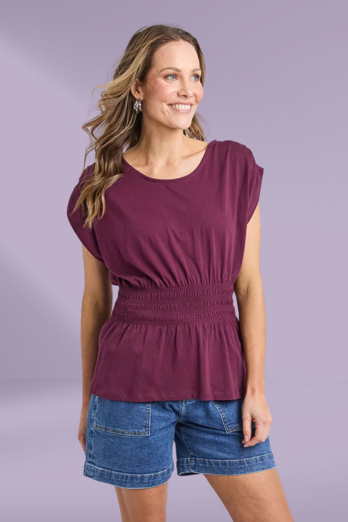 Elm Nelle Tee Merlot From BoxHill