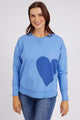 Elm One Heart Crew Cerulean Blue From BoxHill