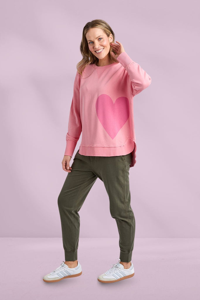 Elm One Heart Crew Charm Pink From BoxHill