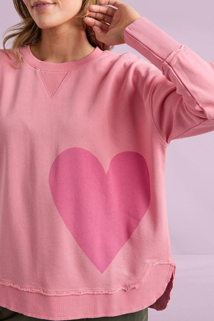 Elm One Heart Crew Charm Pink From BoxHill