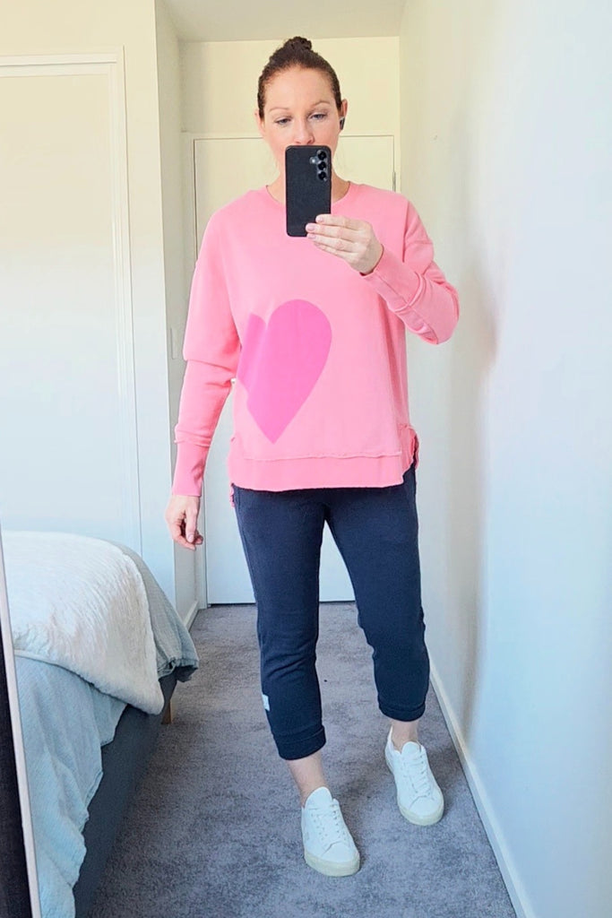 Elm One Heart Crew Charm Pink From BoxHill