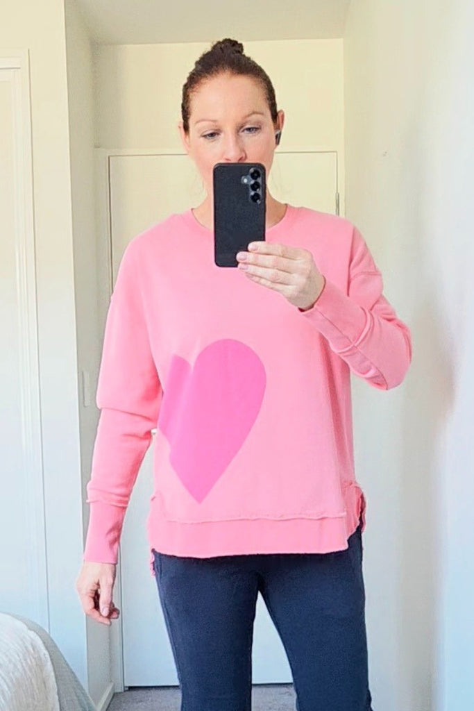 Elm One Heart Crew Charm Pink From BoxHill