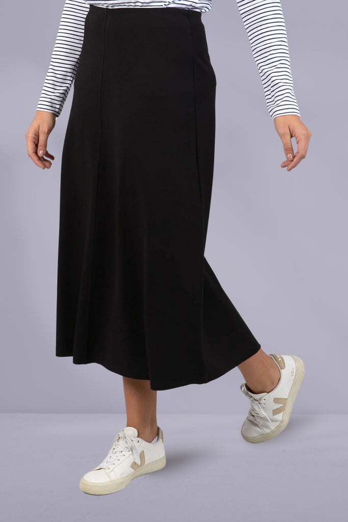 Elm Penny Ponte Skirt Black From BoxHill