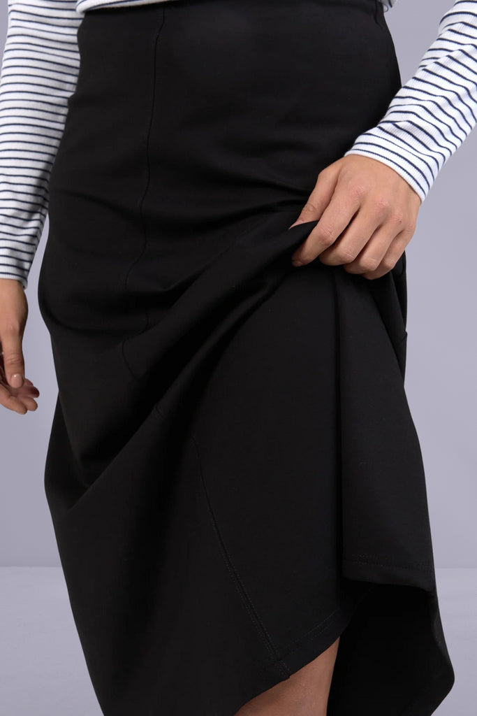 Elm Penny Ponte Skirt Black From BoxHill