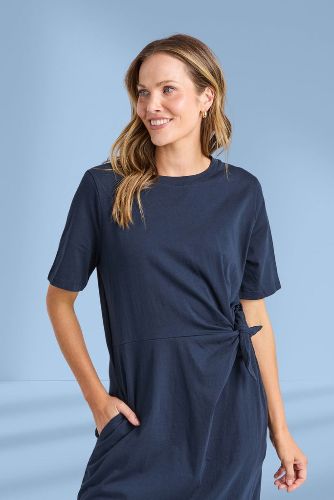 Elm Picnic Dress Navy From BoxHill